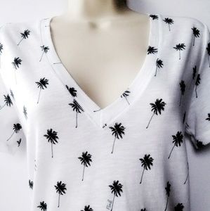 Victoria's Secret Pink Top Palm Trees